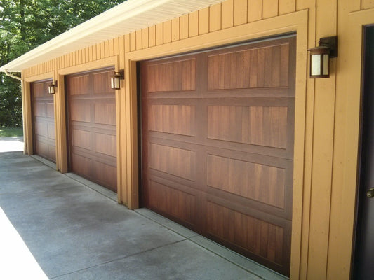 Cedar Oak Garage Door Installation in Fort McMurray